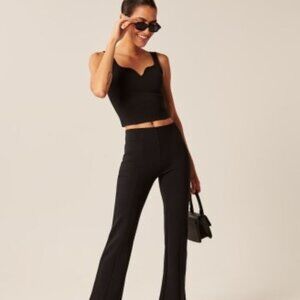 abercrombie ponte corset sweetheart top